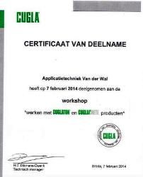 certificaat betonbescherming v.d. wal