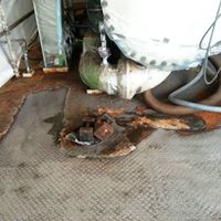 traanplaat vloer roest corrosiebescherming